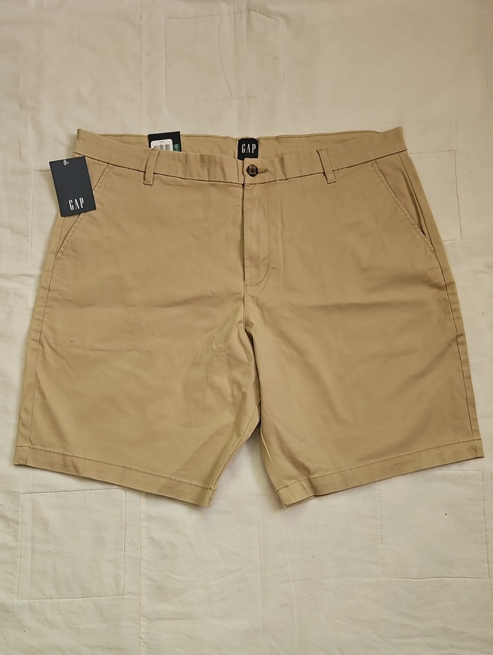 GAP Men's Tan Flat-Front Shorts